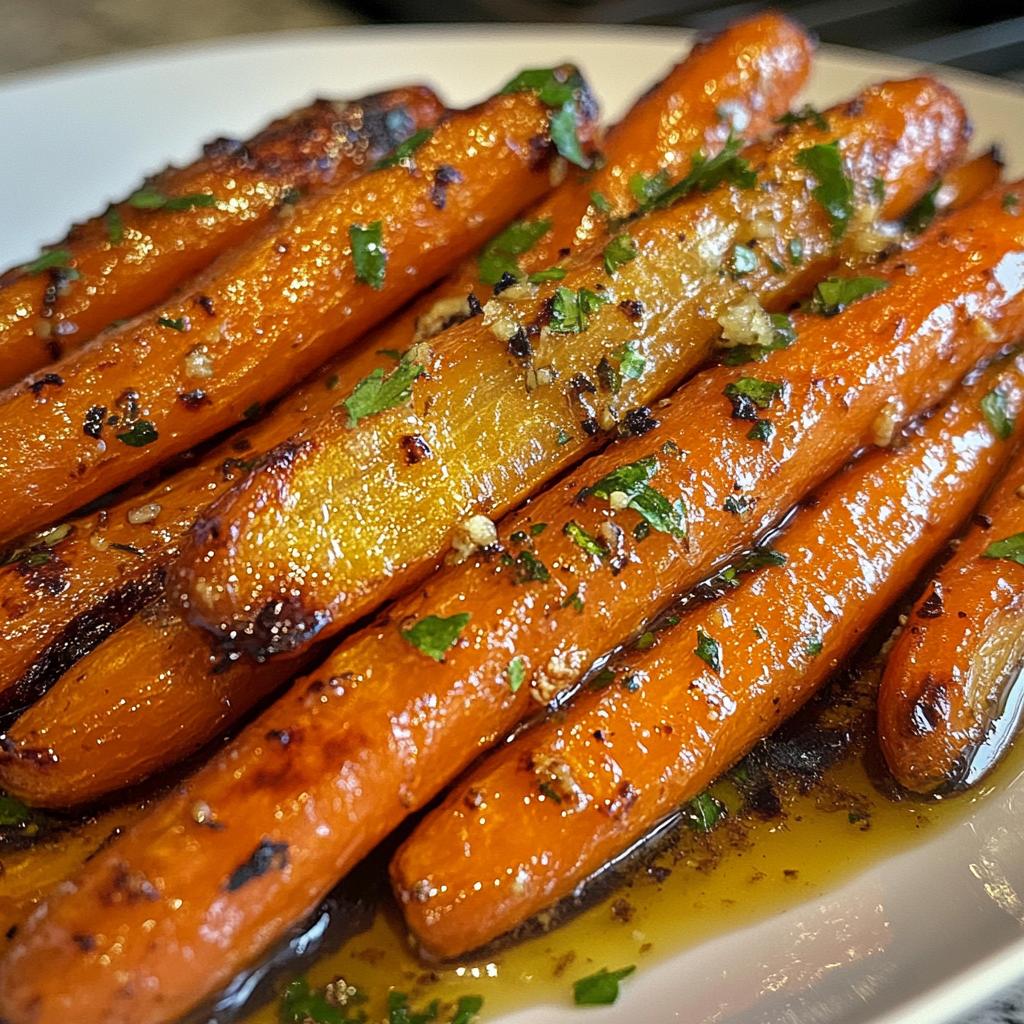 honey garlic butter roasted carrots