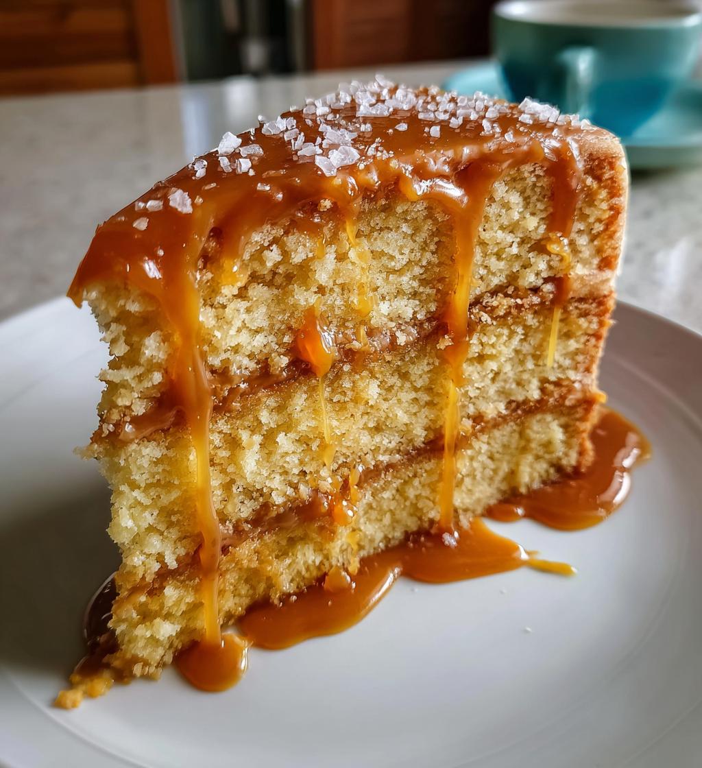 luxurious salted caramel cake