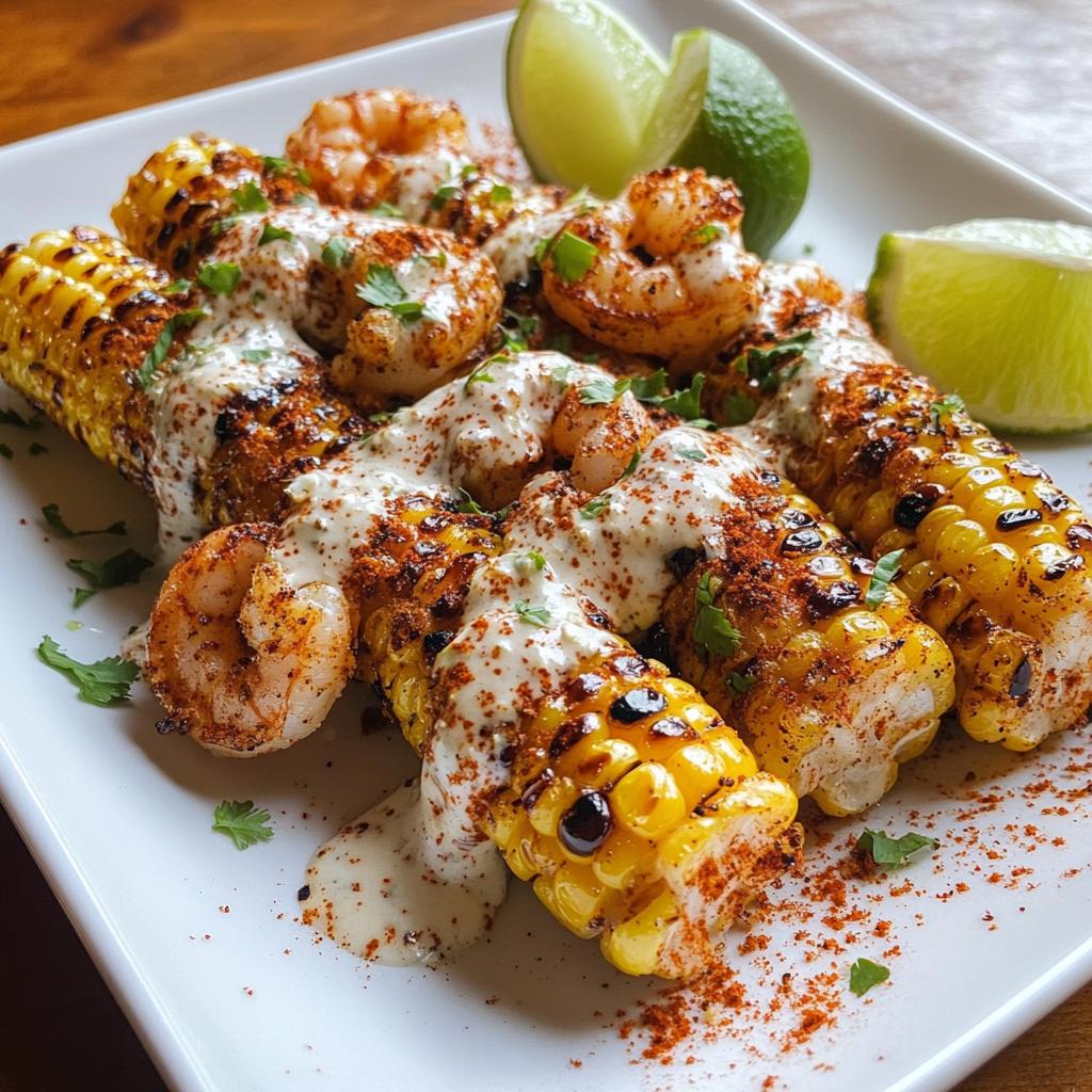 mexican street corn and shrimp
