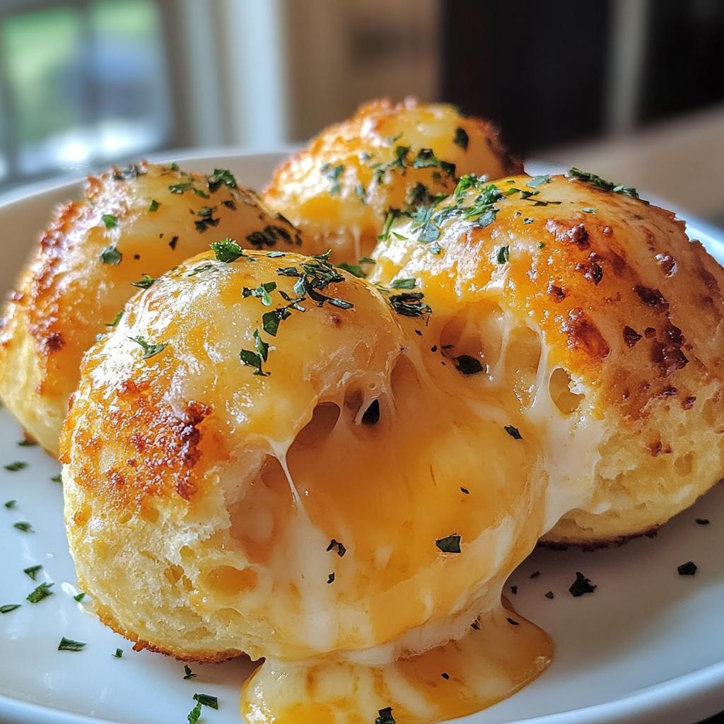 mouthwatering pillsbury biscuit garlic butter cheese bombs