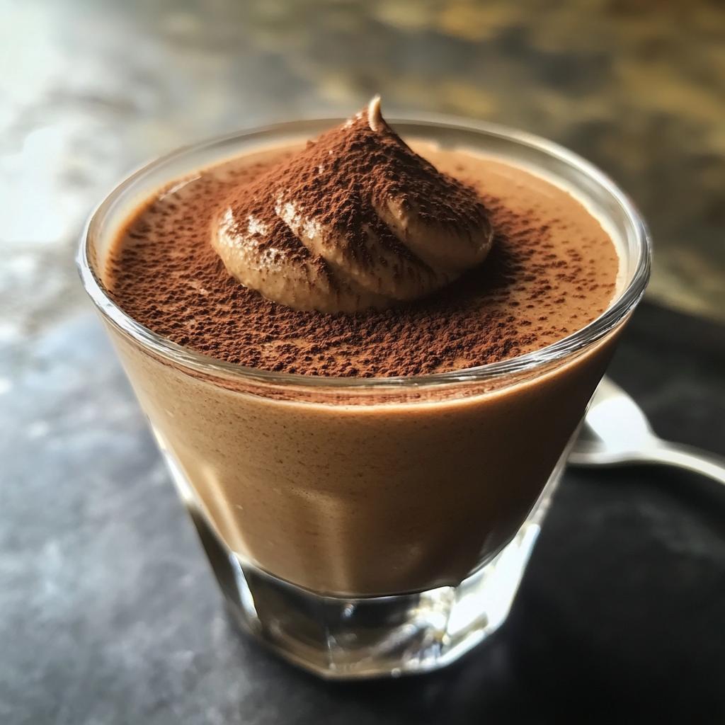 rich creamy espresso coffee mousse - detail 1