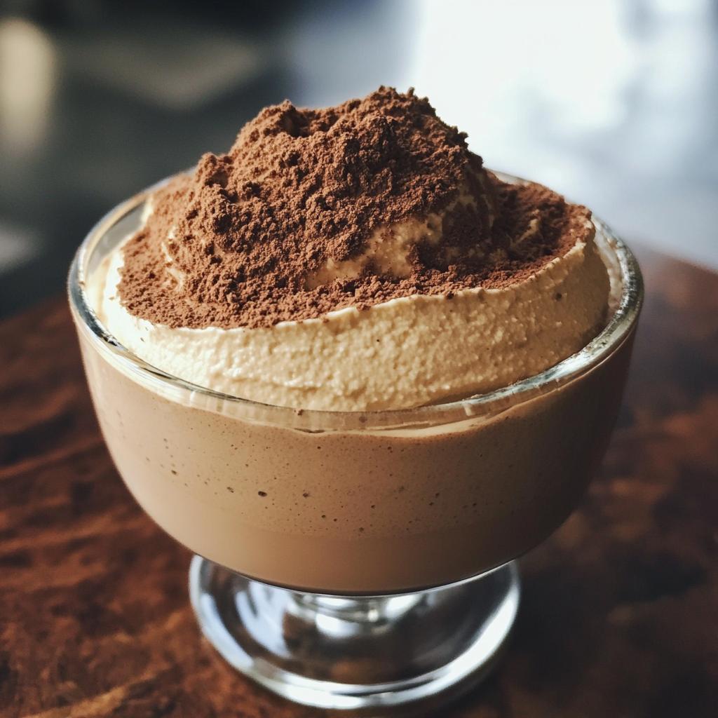 rich creamy espresso coffee mousse