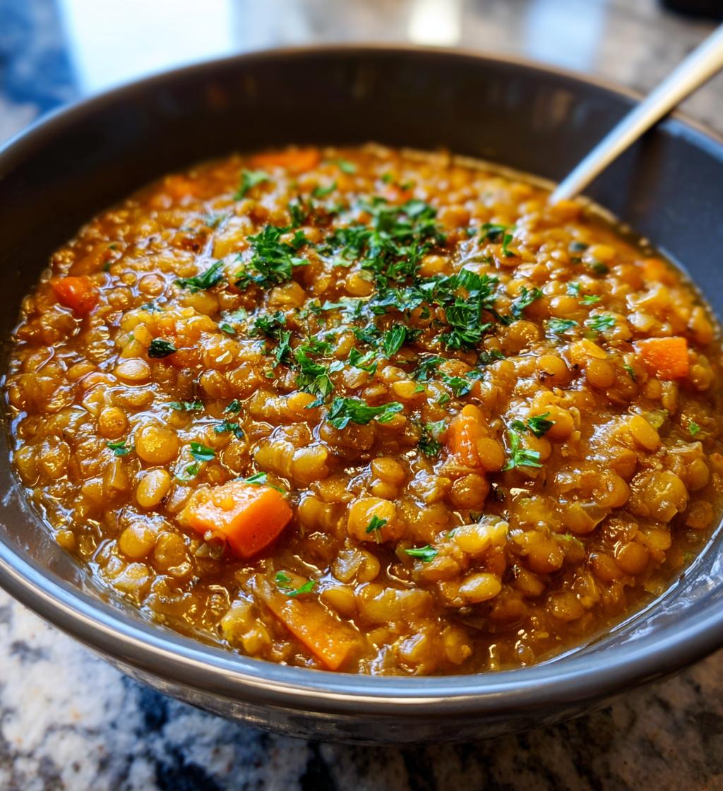 rich mediterranean creamy lentils - detail 1