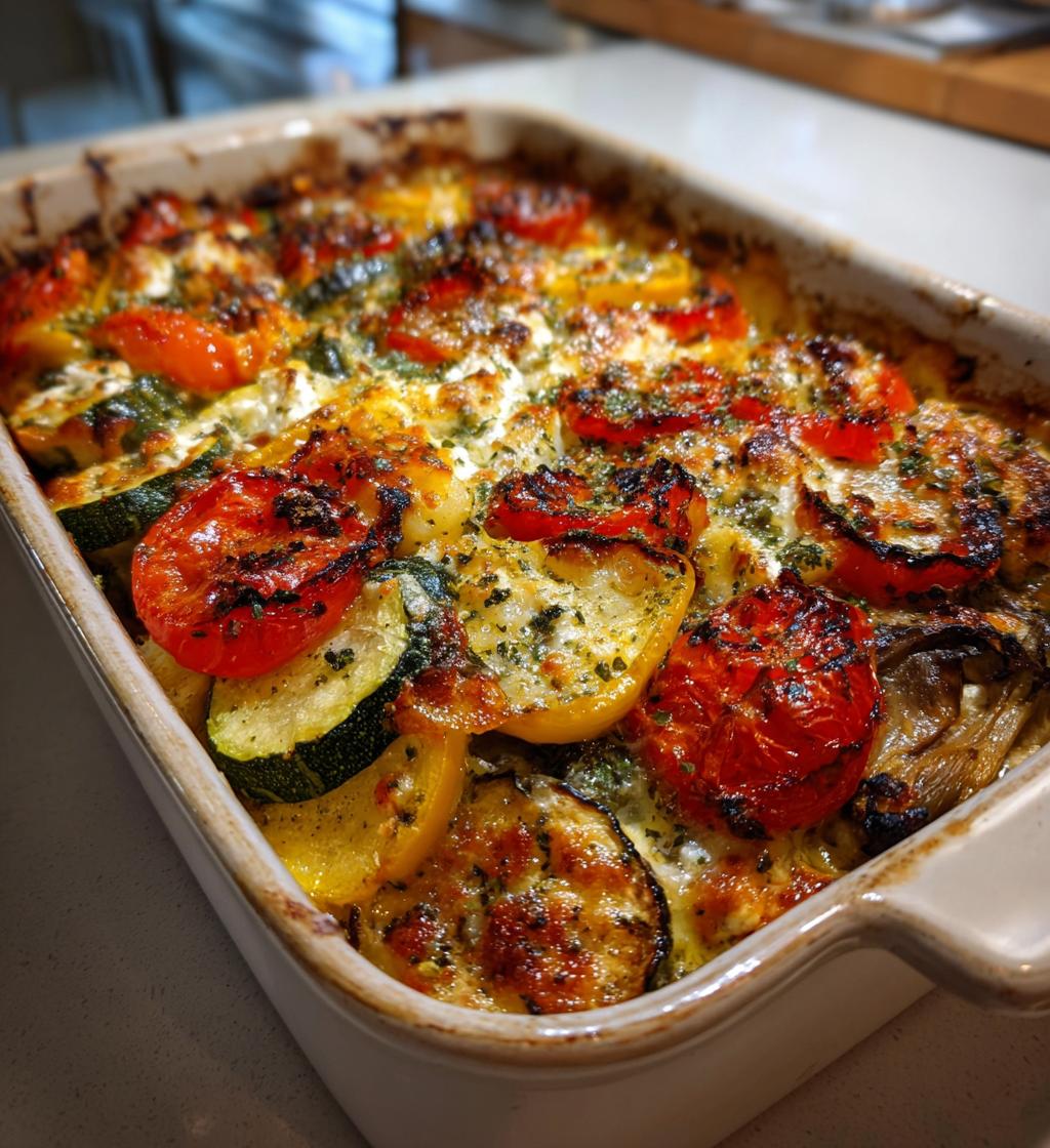 savory baked mediterranean vegetable casserole