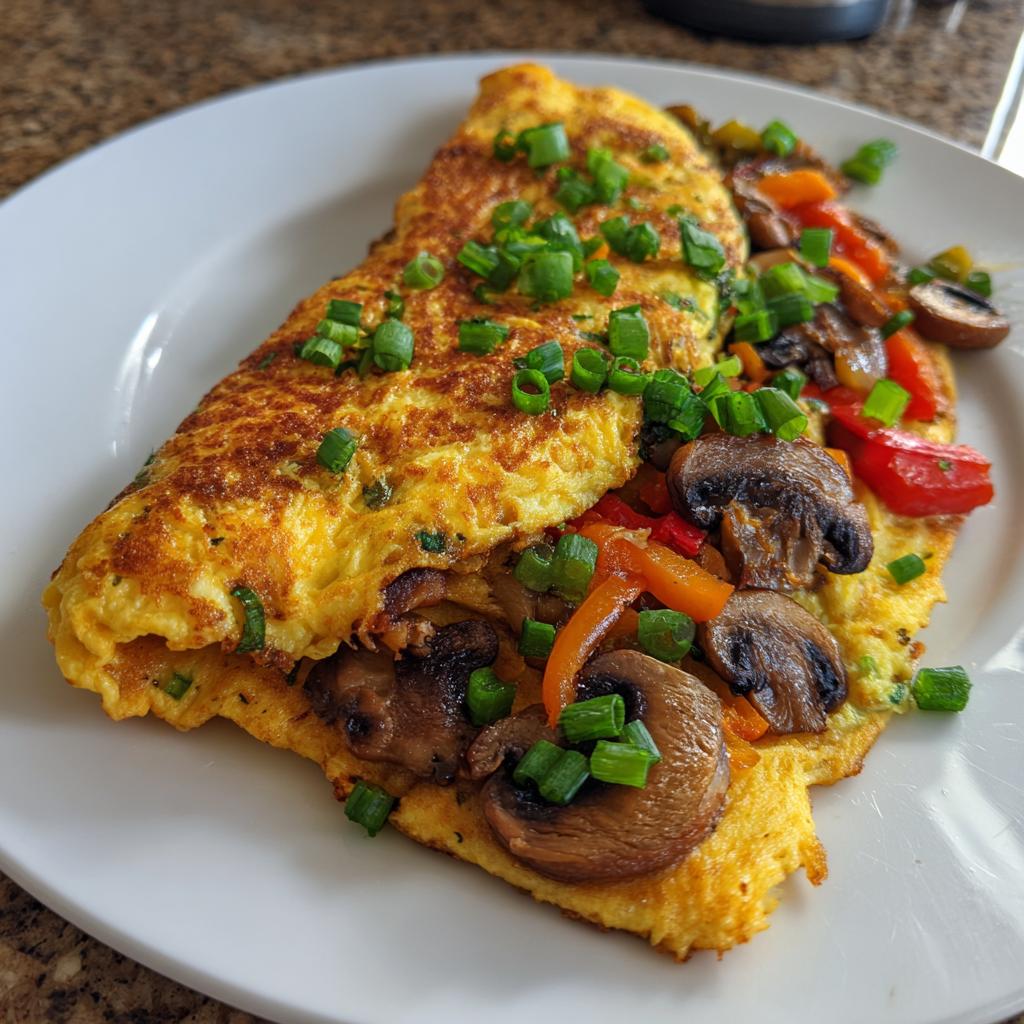 savory vegan tofu omelette