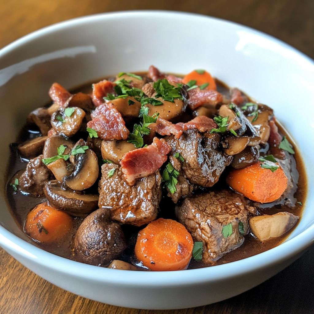 slow cooker beef bourguignon