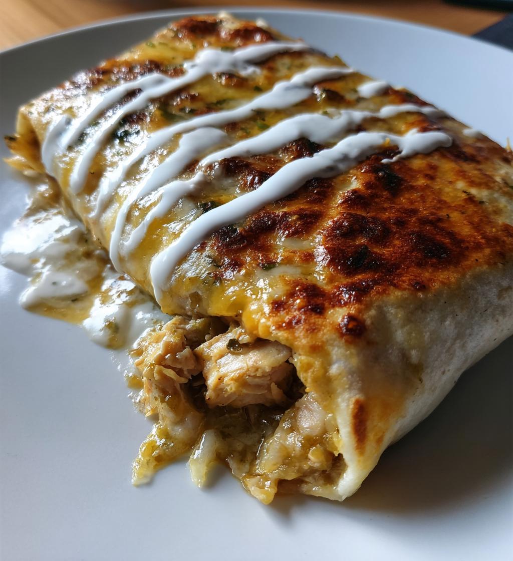 smothered green chili burritos