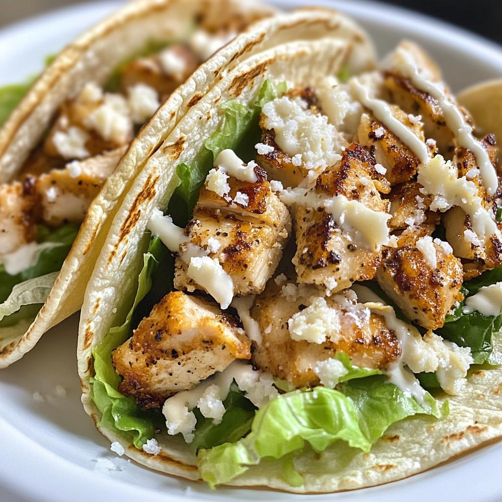 speedy smash chicken caesar tacos