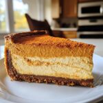 spiced baked pumpkin cheesecake