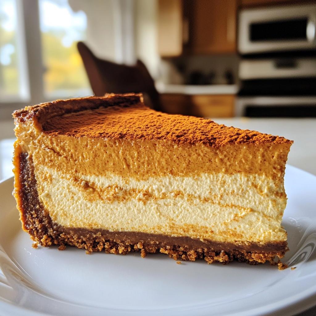 spiced baked pumpkin cheesecake