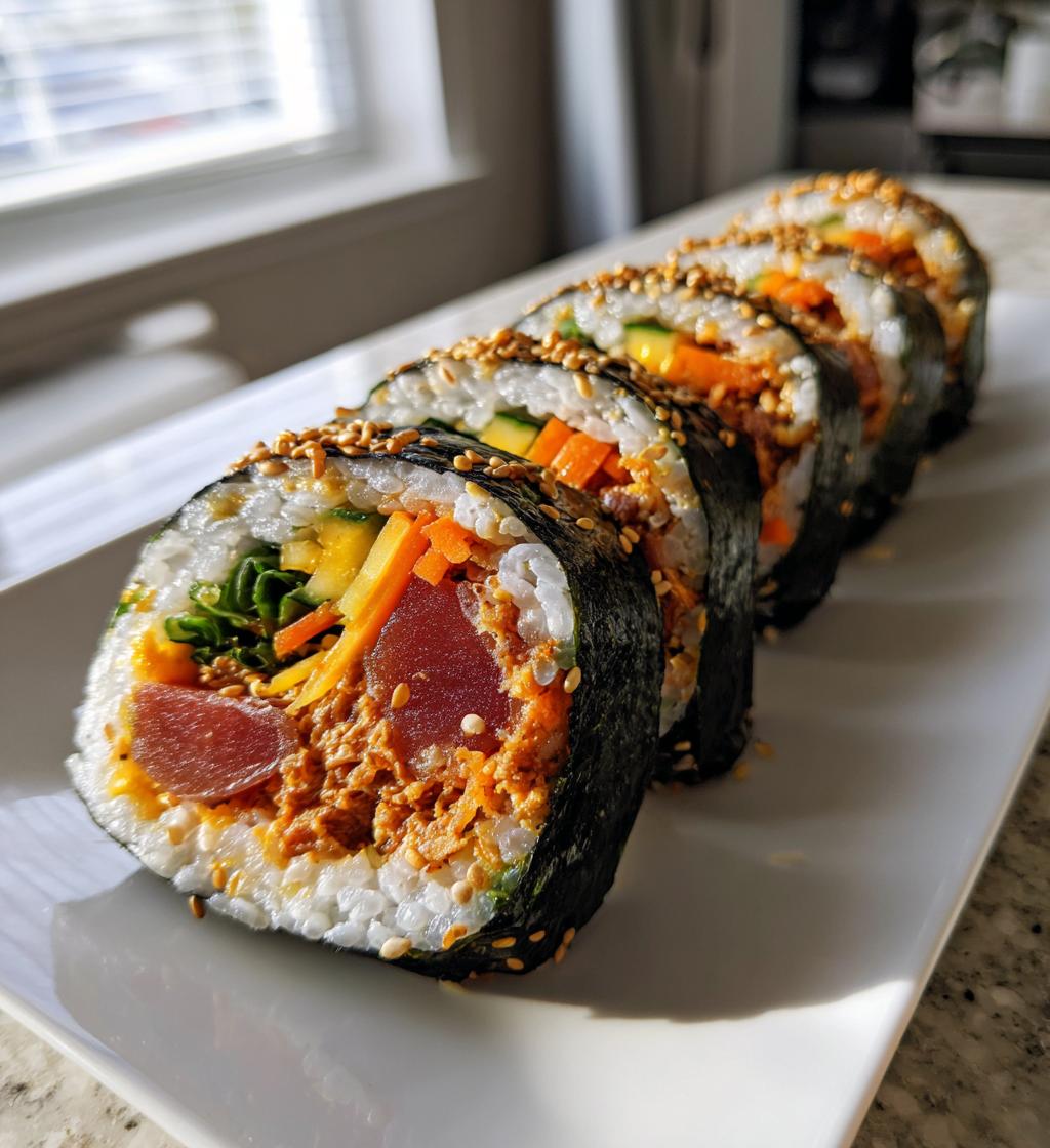 spicy tuna kimbap