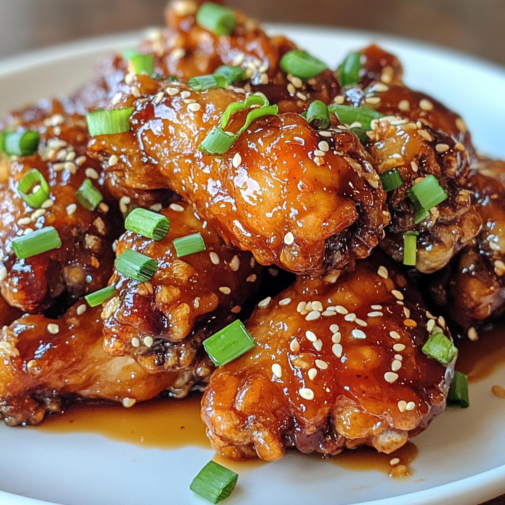 sticky asian wings - detail 1