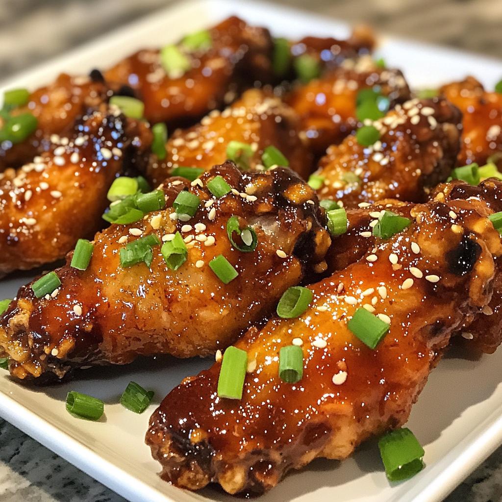 sticky asian wings