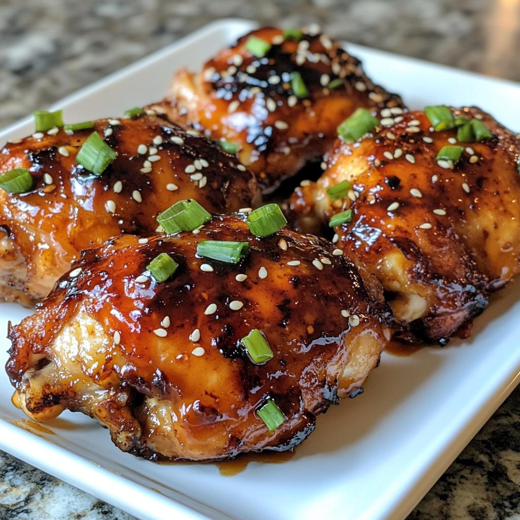 sticky sweet chili chicken thighs in air fryer