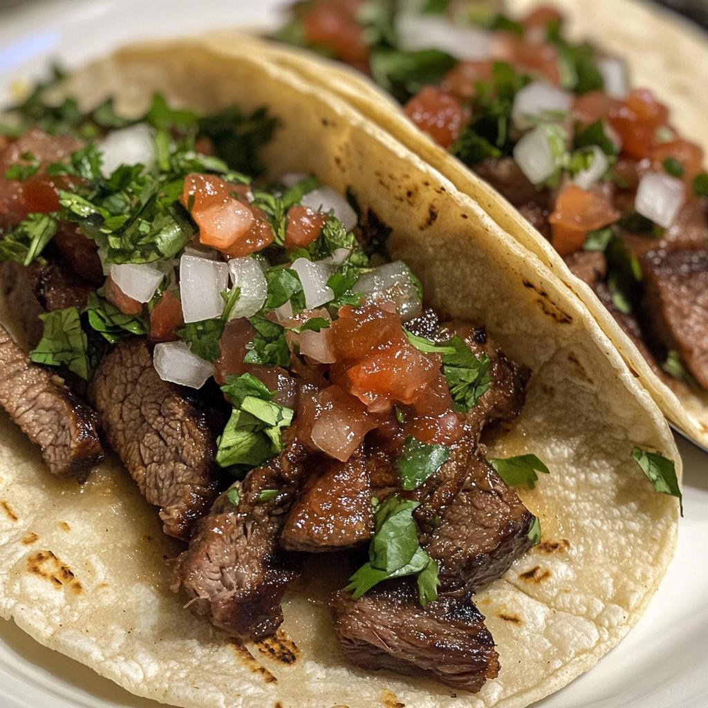 stovetop carne asada street style tacos