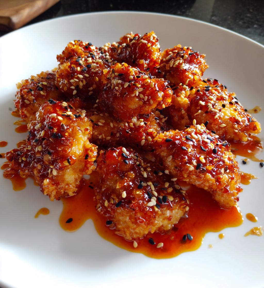 sweet spicy korean fried chicken