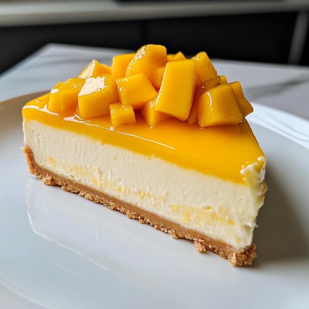 tropical mango cheesecake