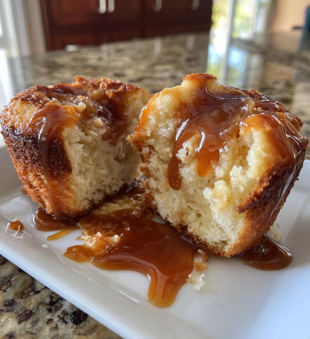 velvety caramel flan muffins
