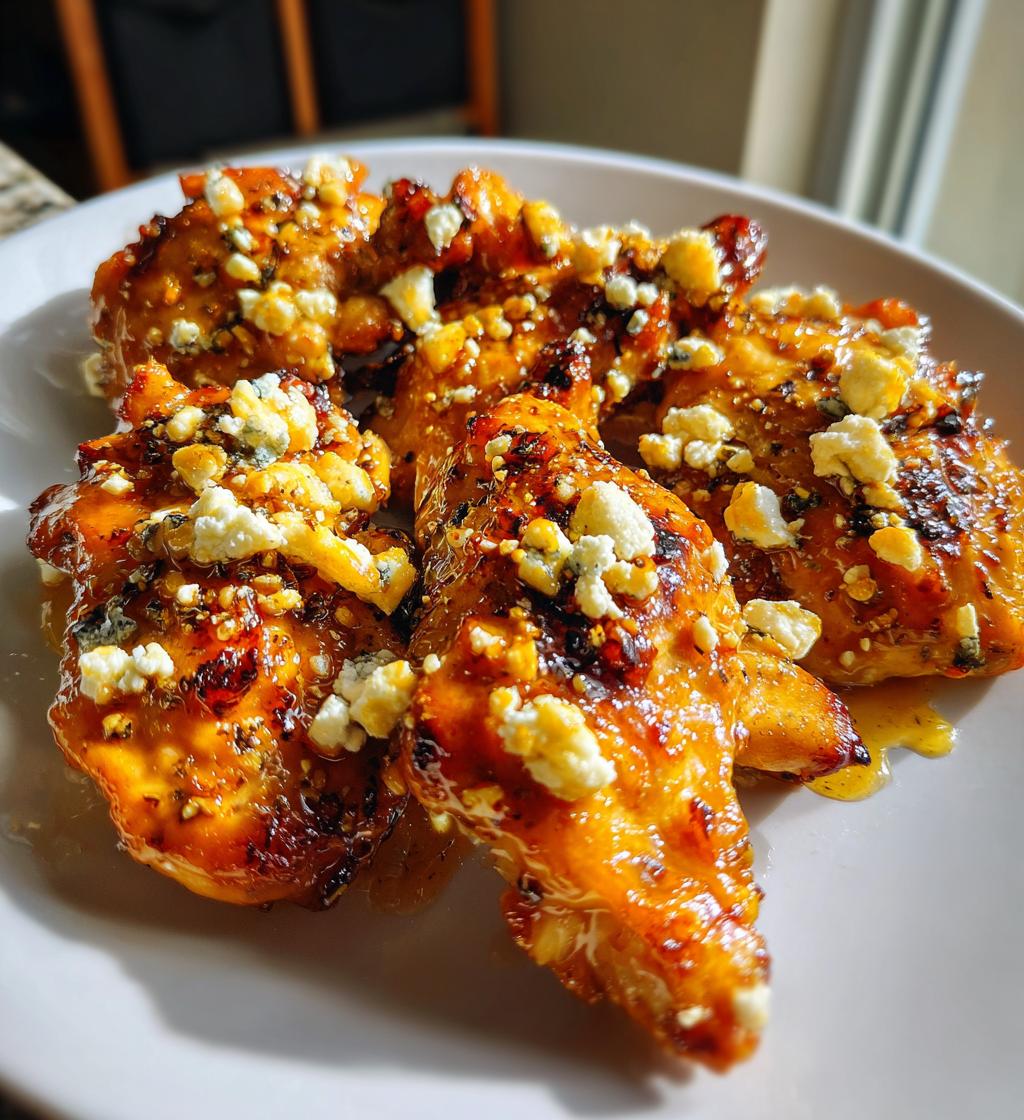 crispy hot honey feta chicken
