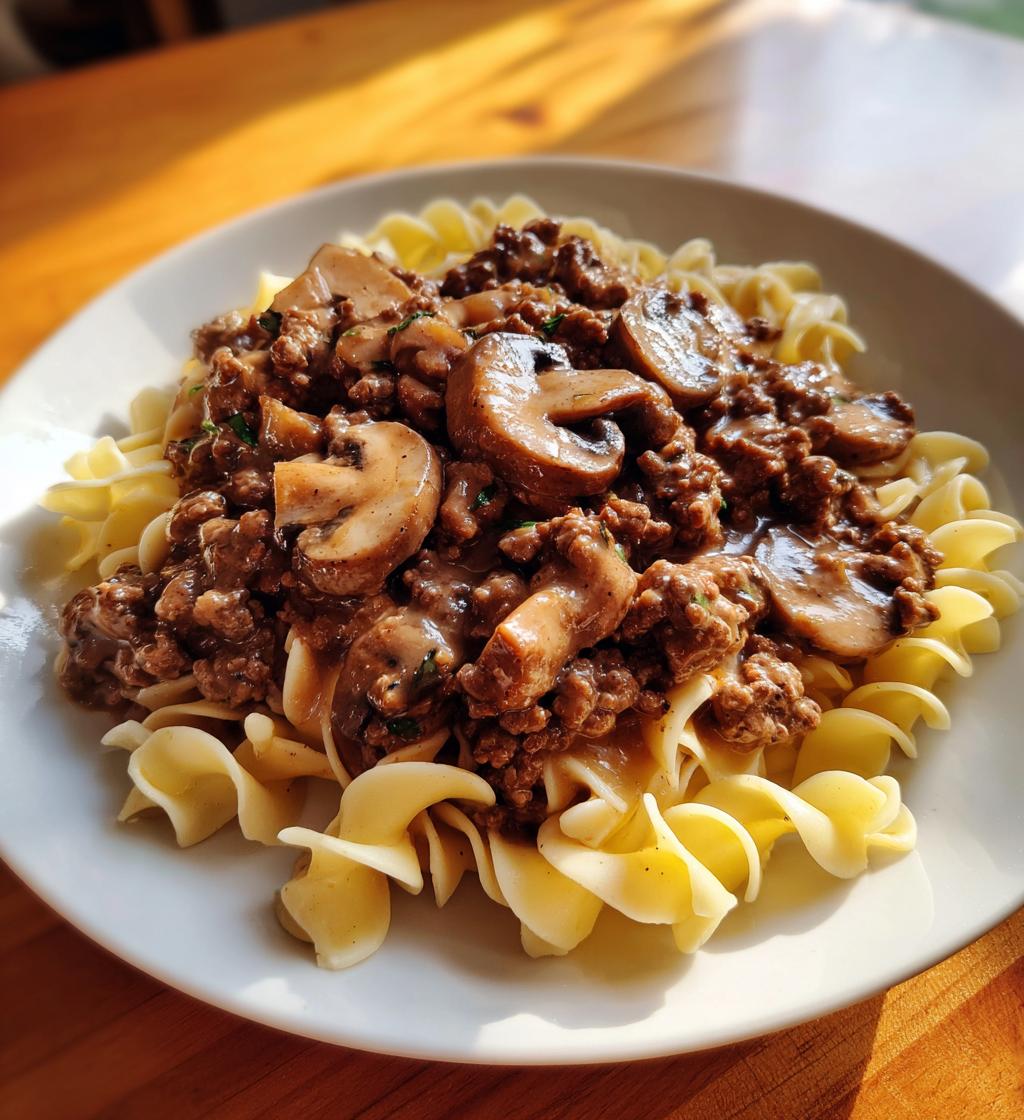 ground beef stroganoff