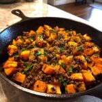 ground beef sweet potato skillet