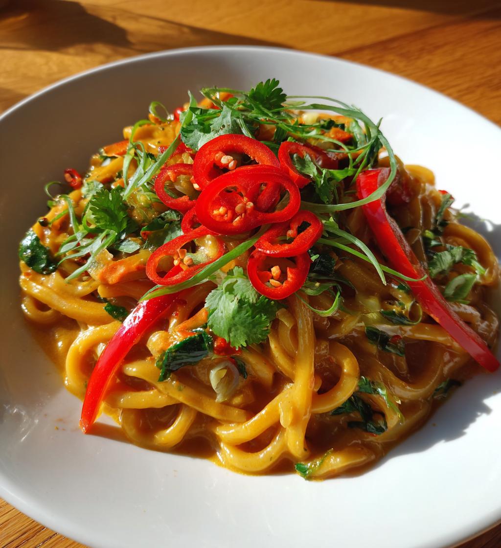 spicy coconut noodles