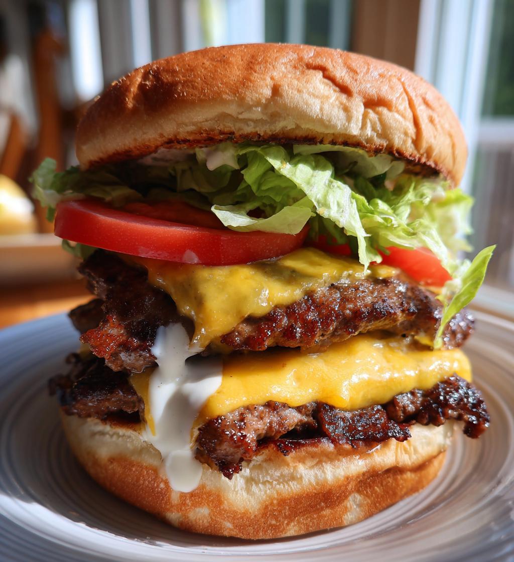 steak and shake garlic double steakburger