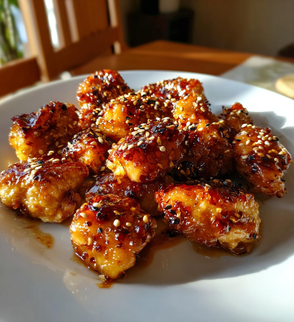 sticky honey chicken