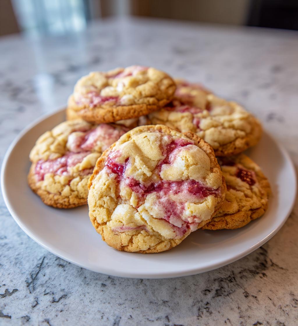 strawberry cheesecake cookies
